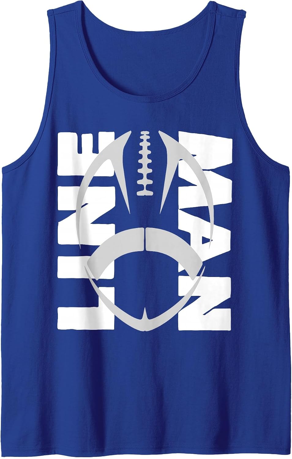 Football Lineman - Offensive/Defensive Line Tank Top - Royal Blue