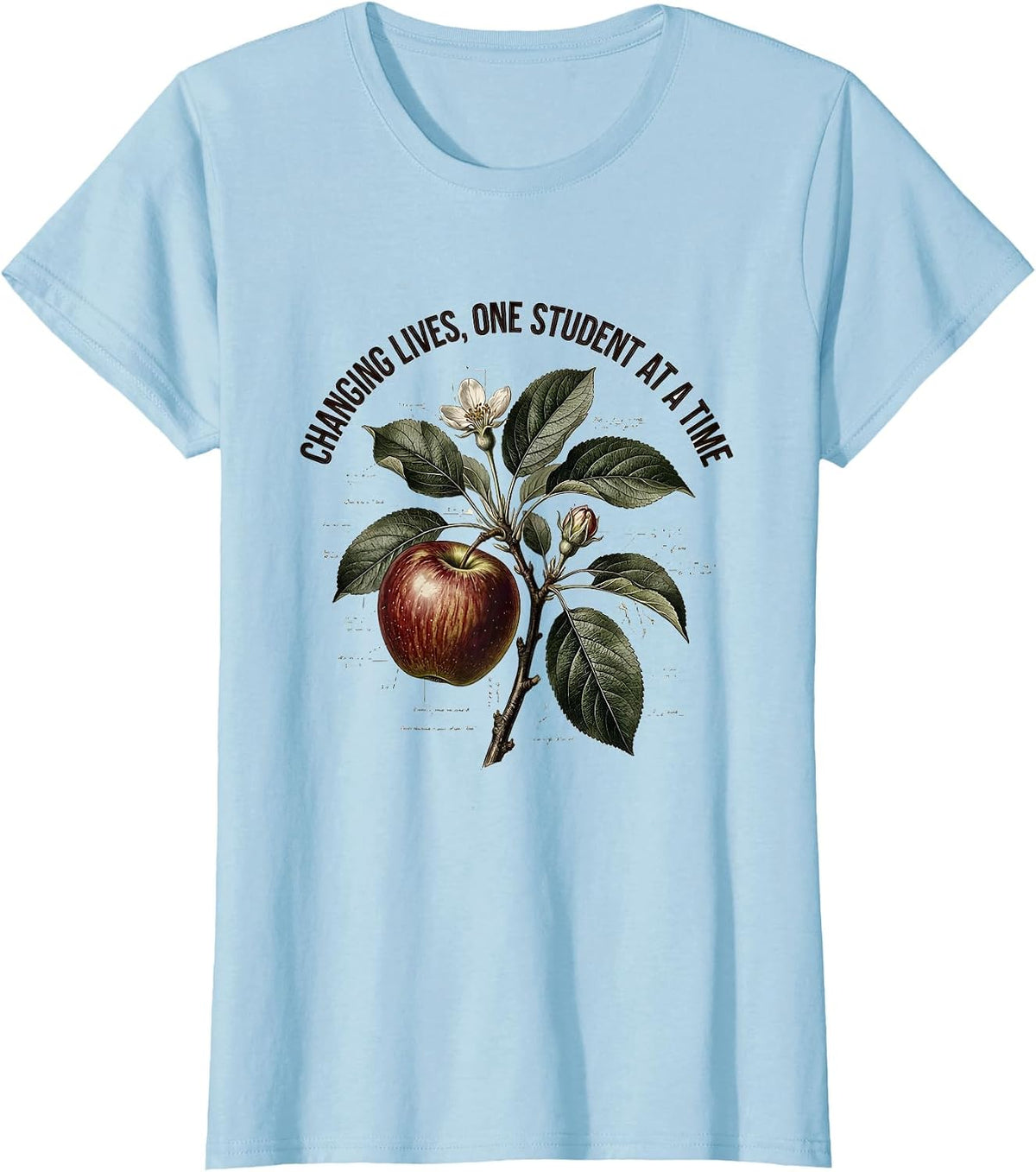 Changing Lives One Student At A Time Sped Teacher T-Shirt - Baby Blue