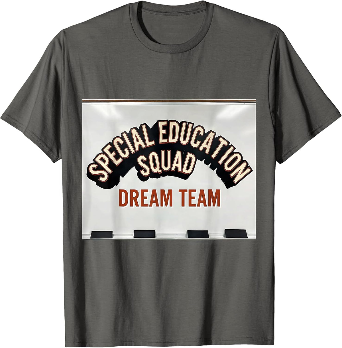 Men's Special Education Squad Dream Team Retro Teacher T-Shirt - Asphalt Grey