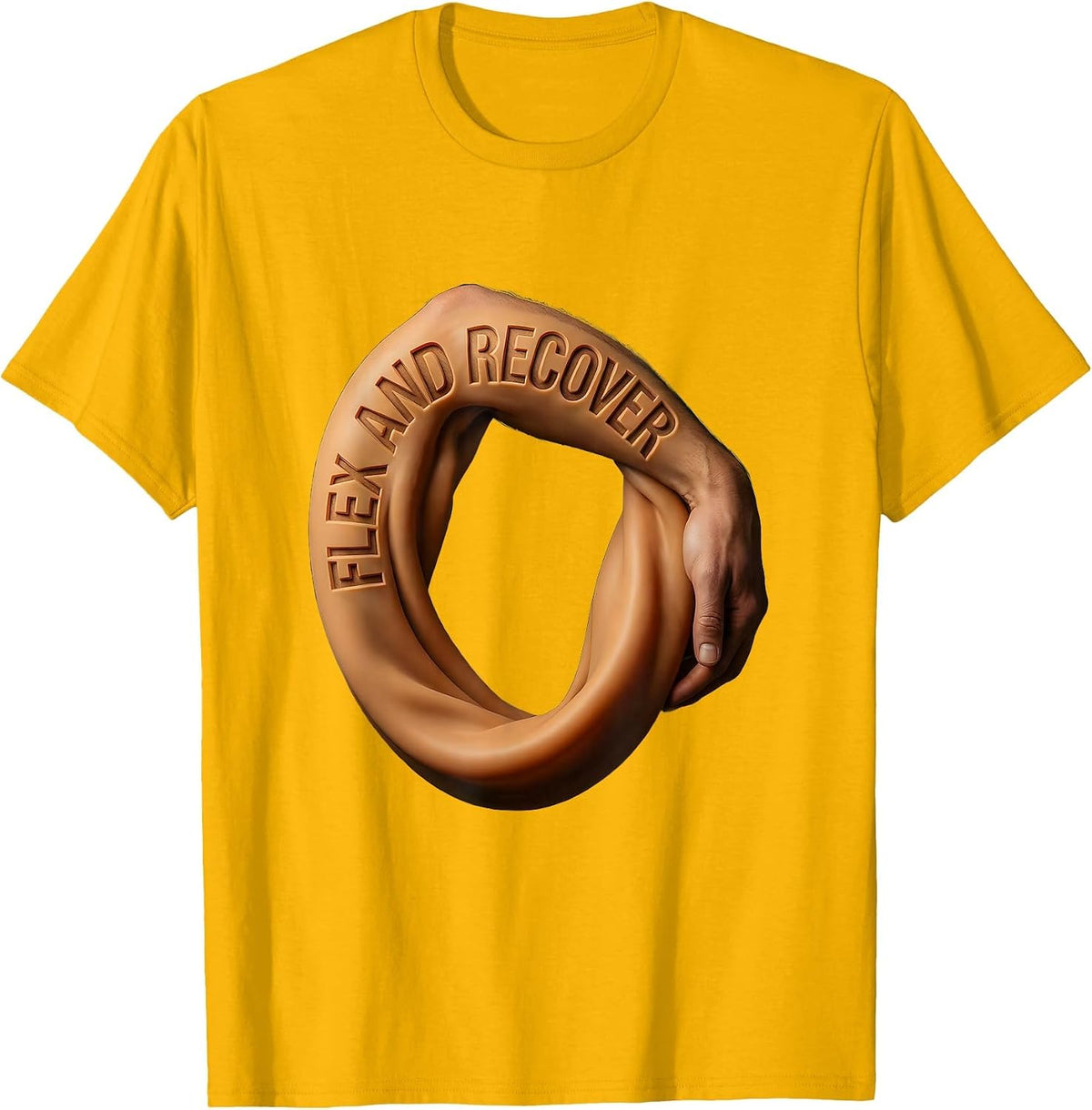 Men's Flex and Recover Physical Therapy Design T-Shirt - Golden Yellow
