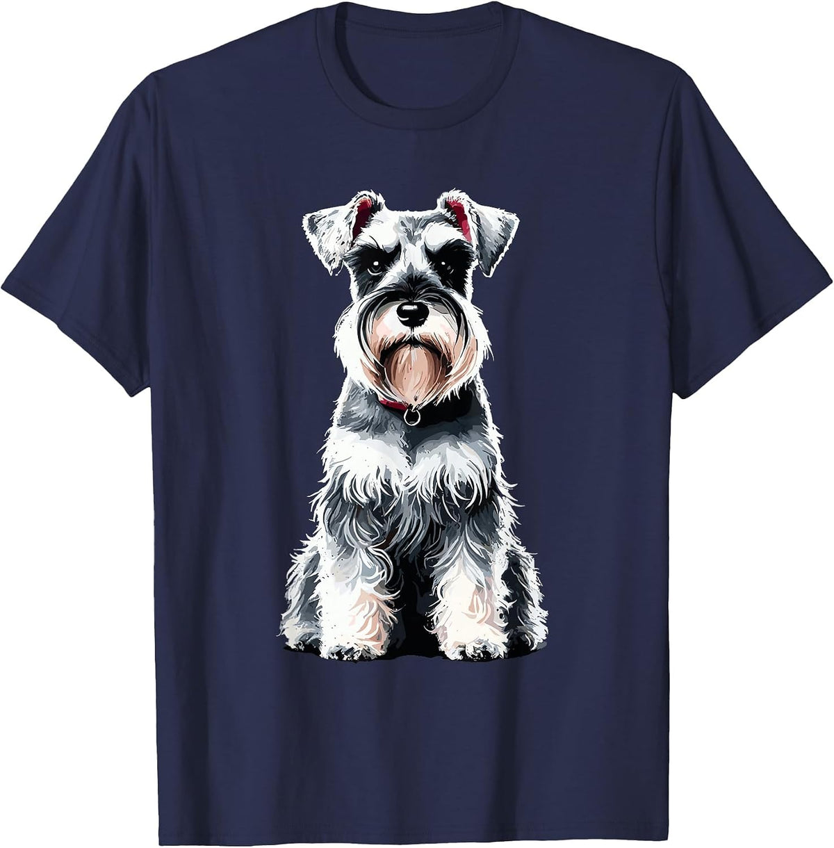 Miniature Schnauzer T-Shirt - Navy Blue