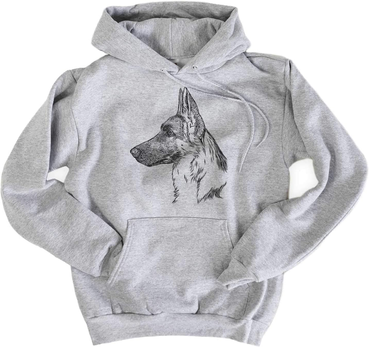 Inkopious German Shepherd Profile Triblend T-Shirt - Unisex Pullover Hoodie Sweatshirt