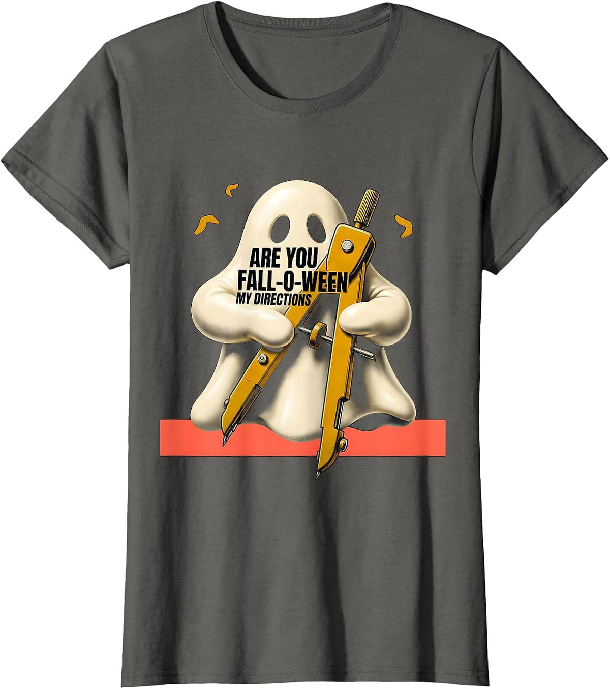 Women's Are You Fall-O-Ween My Directions Midcentury Modern T-Shirt - Asphalt Grey