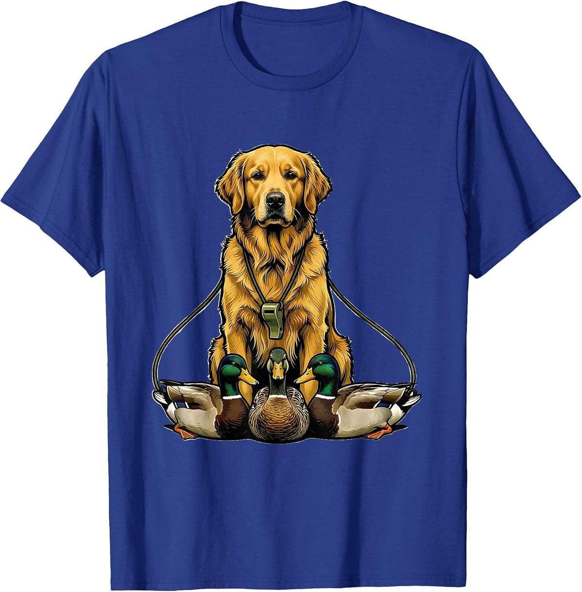 Retriever Duck Decoy Hunter Humor Novelty T-Shirt - Royal Blue