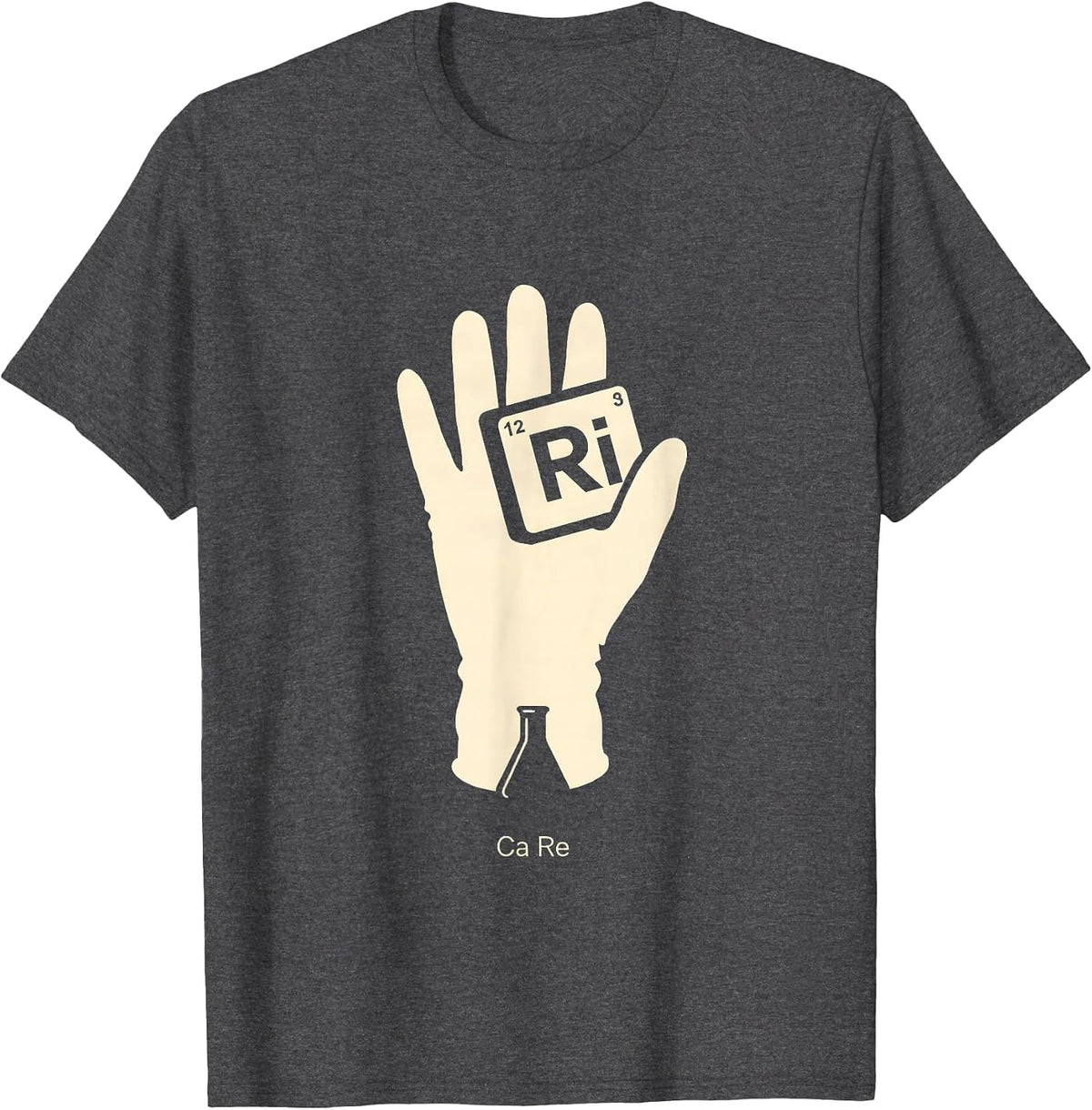 Men's Ca Re Periodic Table Chemistry Humor Science Nerd Gift T-Shirt - Dark Heather Grey