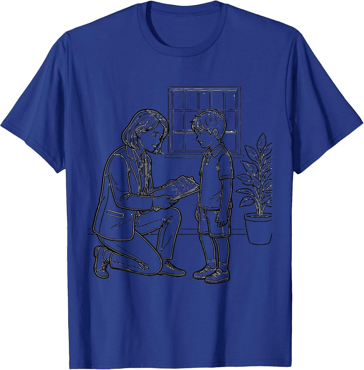 Men's School Counselor Support Appreciation Gifts T-Shirt - Royal Blue