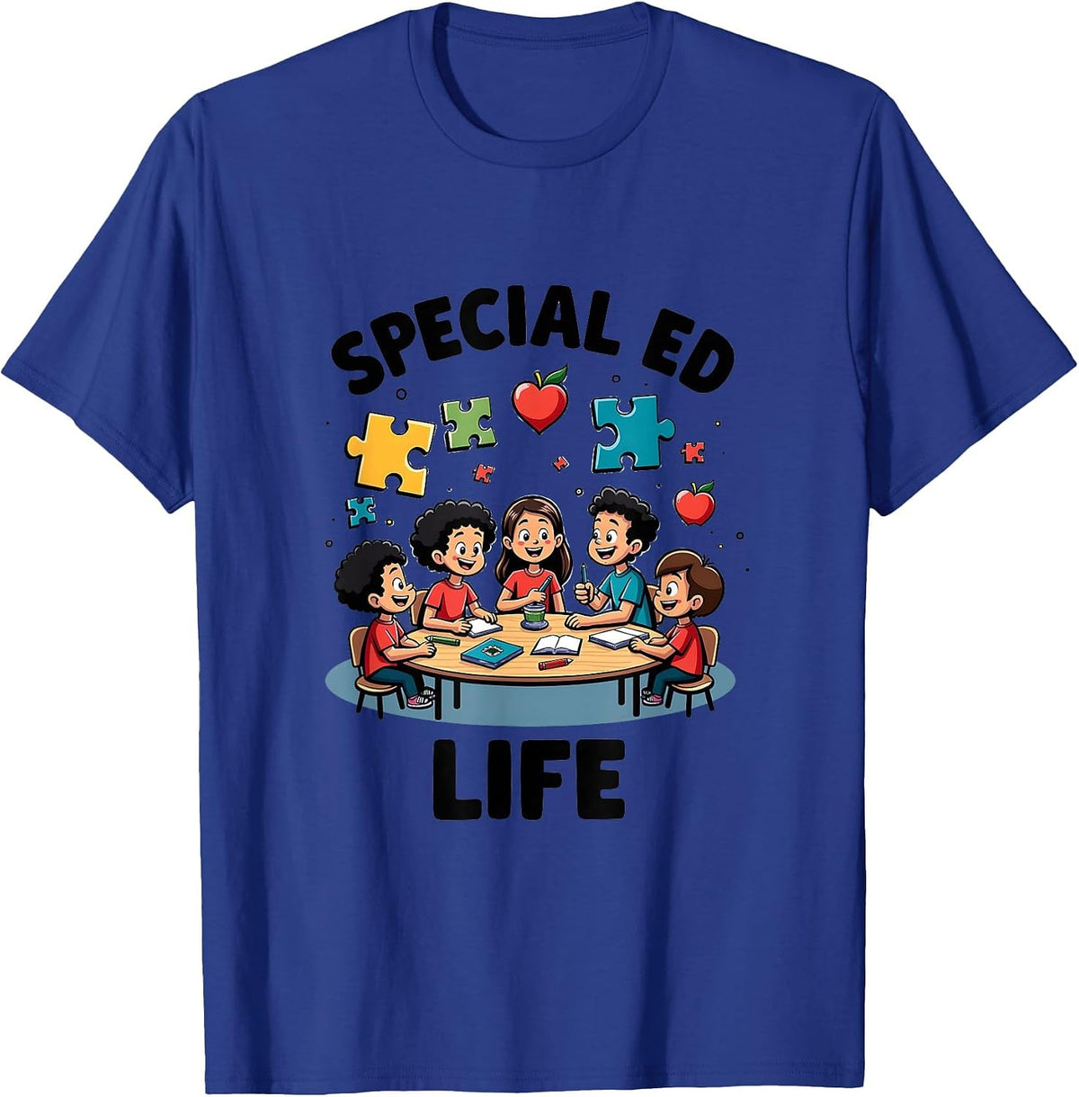 Special Ed Life Special Education Teacher Design T-Shirt - Royal Blue