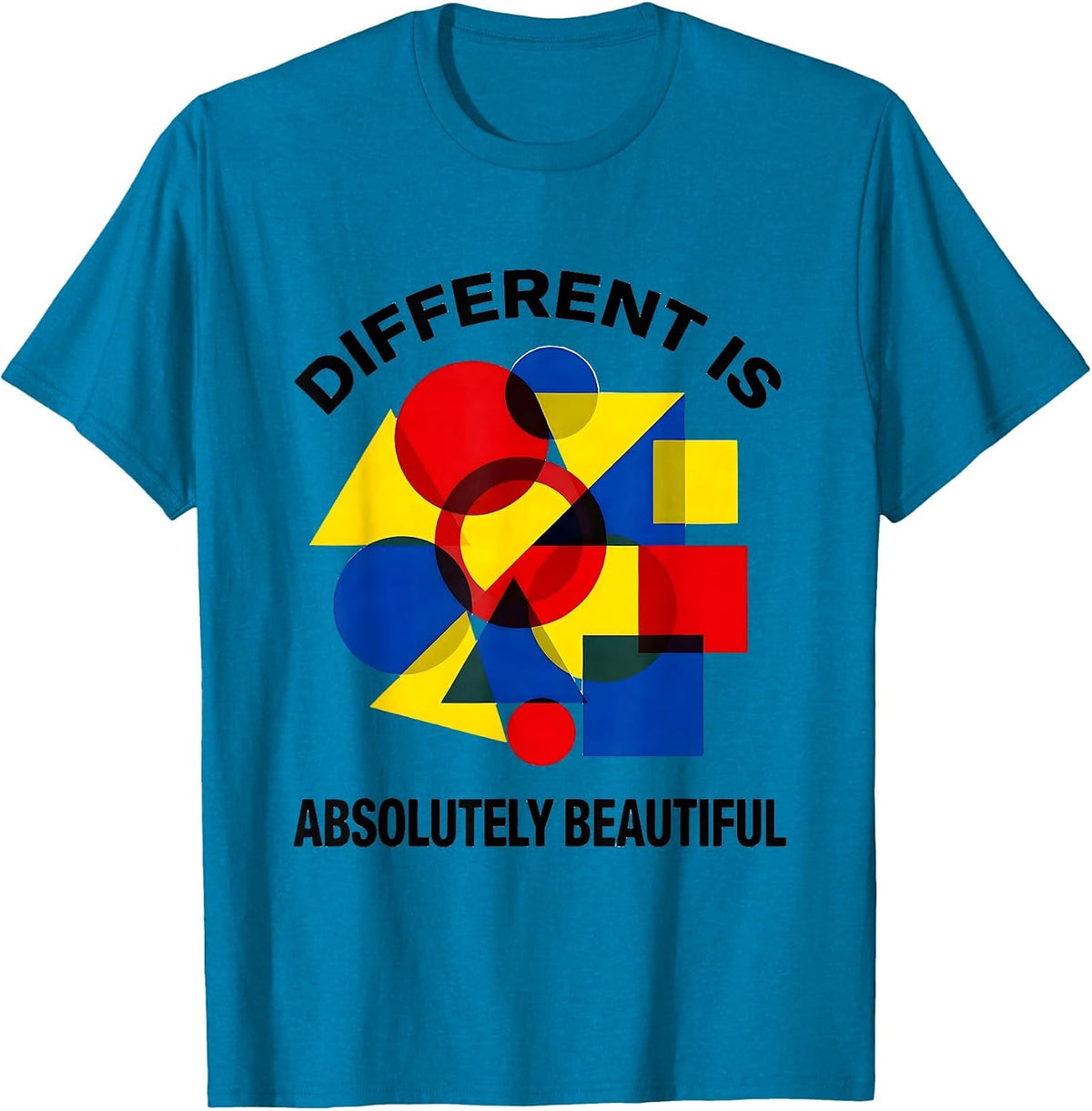 Different Is Absolutely Beautiful Special Education T-Shirt - Sapphire Blue