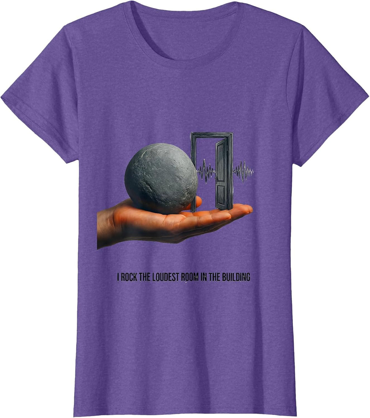 Women's I Rock The Loudest Room In The Building Sped Squad T-Shirt - Purple Heather