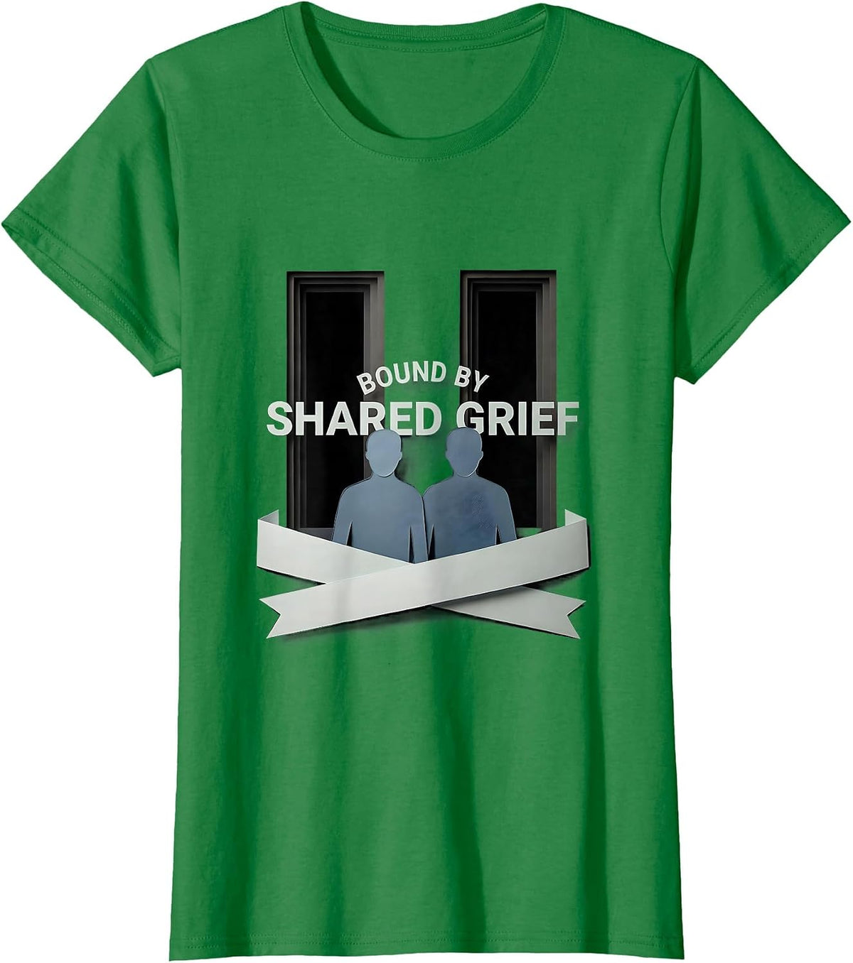 Bound by Shared Grief September 11 Memorial Design T-Shirt - Kelly Green