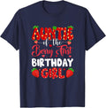 Auntie of The Berry First Birthday of Girl Strawberry T-Shirt - Navy Blue