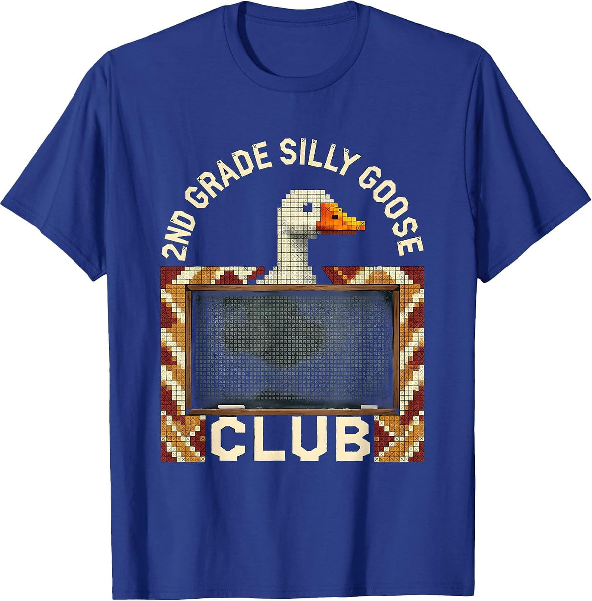 Men's 2nd Grade Silly Goose Club Teacher Back To School Humor T-Shirt - Royal Blue