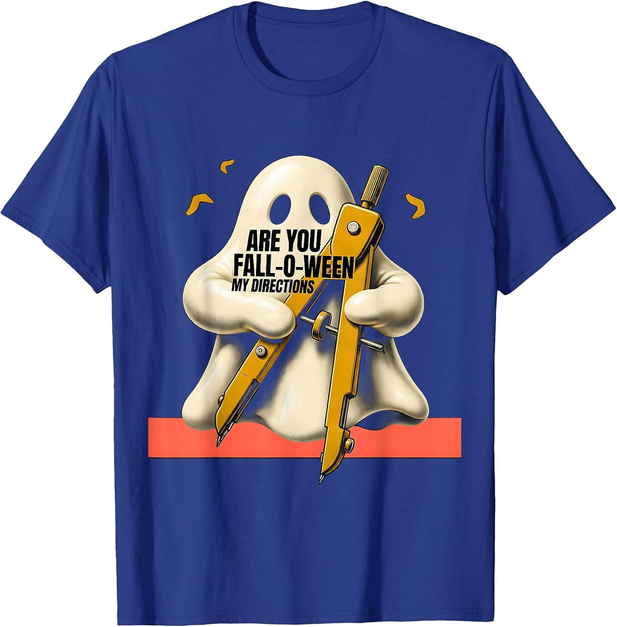 Men's Are You Fall-O-Ween My Directions Midcentury Modern T-Shirt - Royal Blue