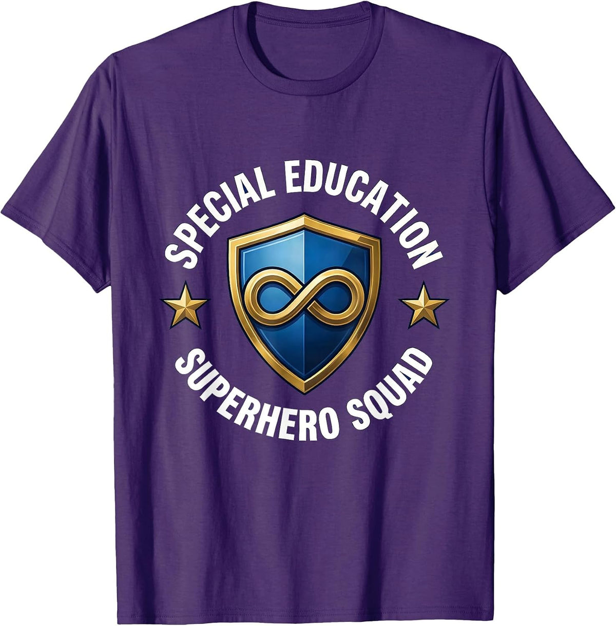 Special Education Superhero Squad Autism Awareness T-Shirt - Purple