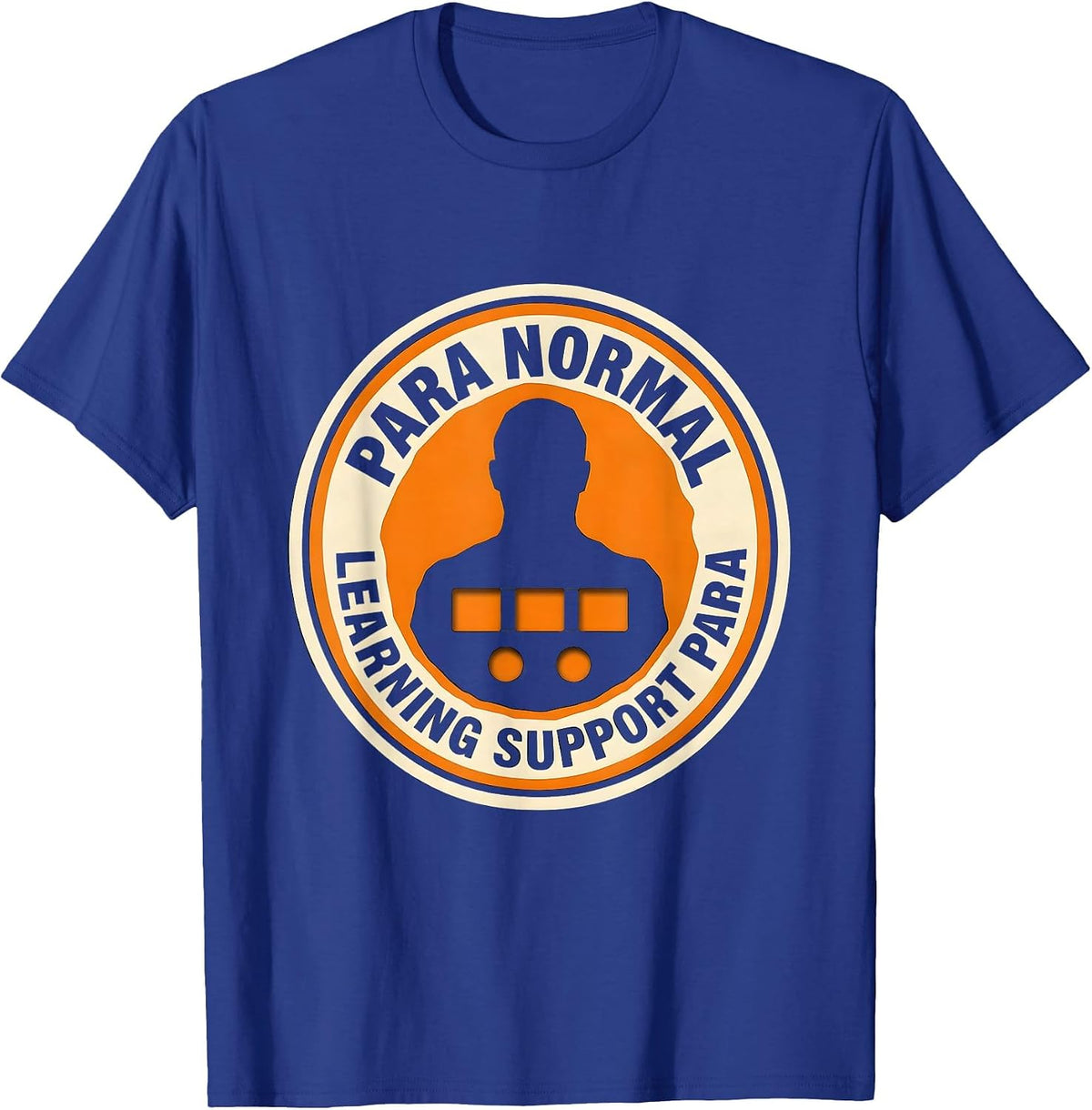 Men's Para Normal Learning Support Para Ghost Sped Teacher T-Shirt - Royal Blue