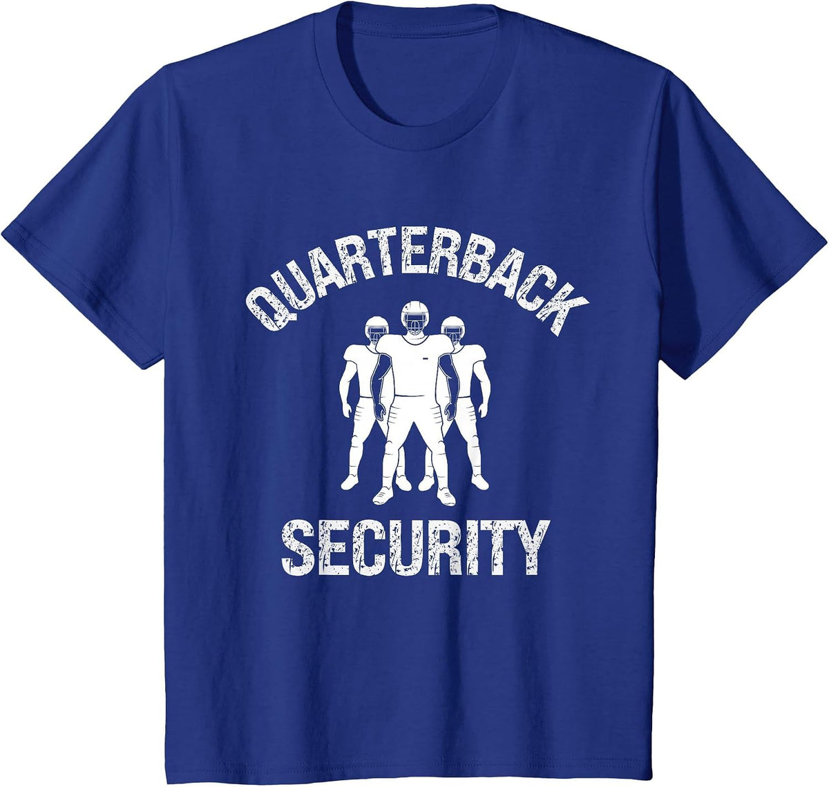 Funny Offensive Lineman Quarterback Security O Line Football T-Shirt - Royal Blue