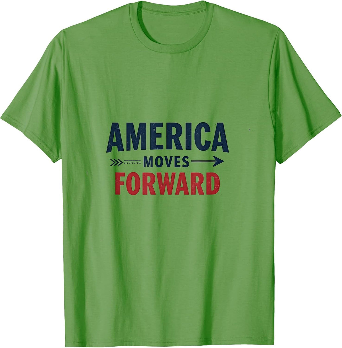 America Moves Forward Inauguration Design T-Shirt - Grass Green