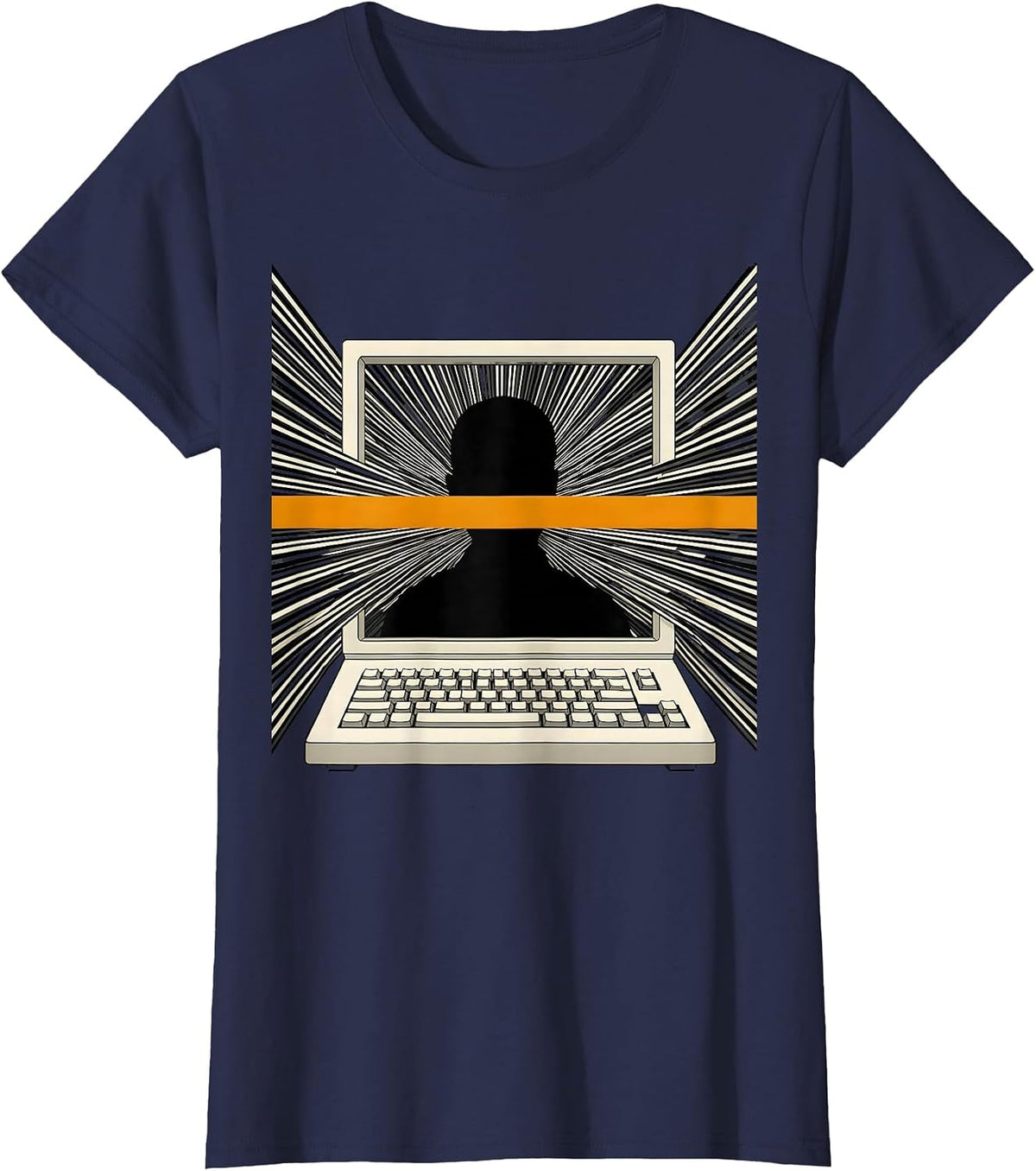 Women's Dispatch Console Tribute First Responder Appreciation T-Shirt - Navy Blue