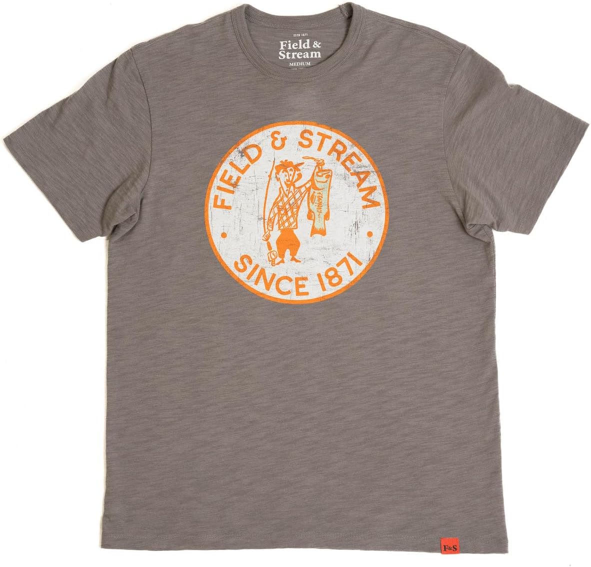 Field & Stream Short Sleeve Graphic Tee, Trueblood/Medium Grey, Large - As Pictured