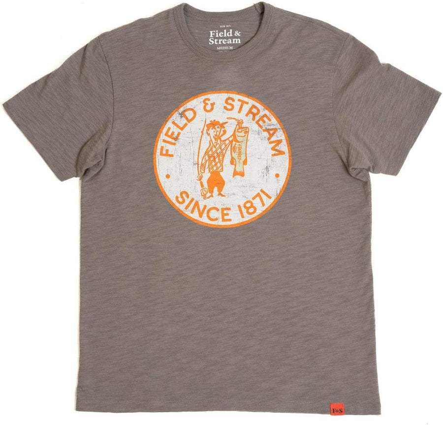 Field & Stream Short Sleeve Graphic Tee, Trueblood/Medium Grey, Large - As Pictured
