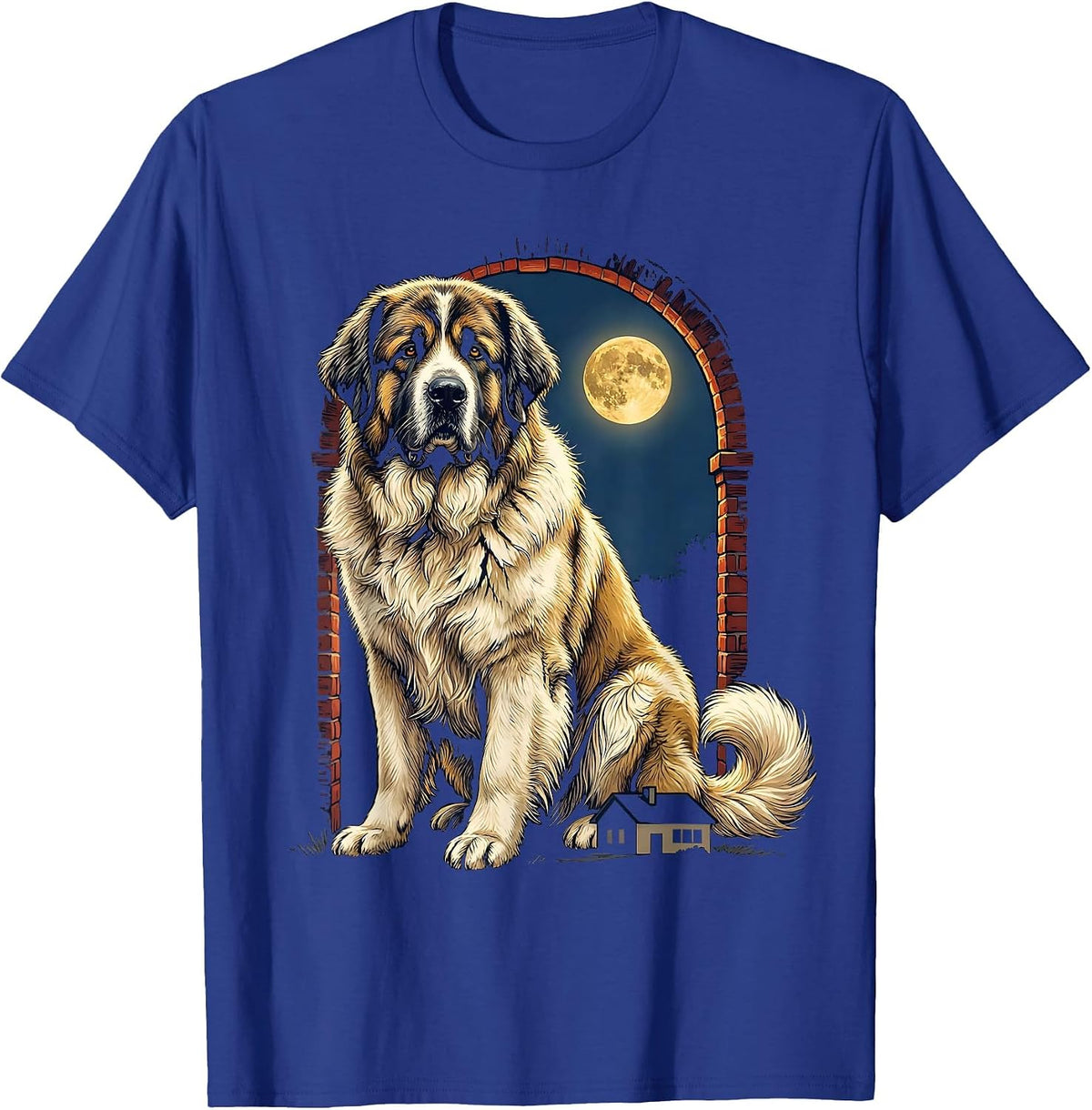 Great Pyrenees Dog Breed Sign Painter Humor T-Shirt - Royal Blue