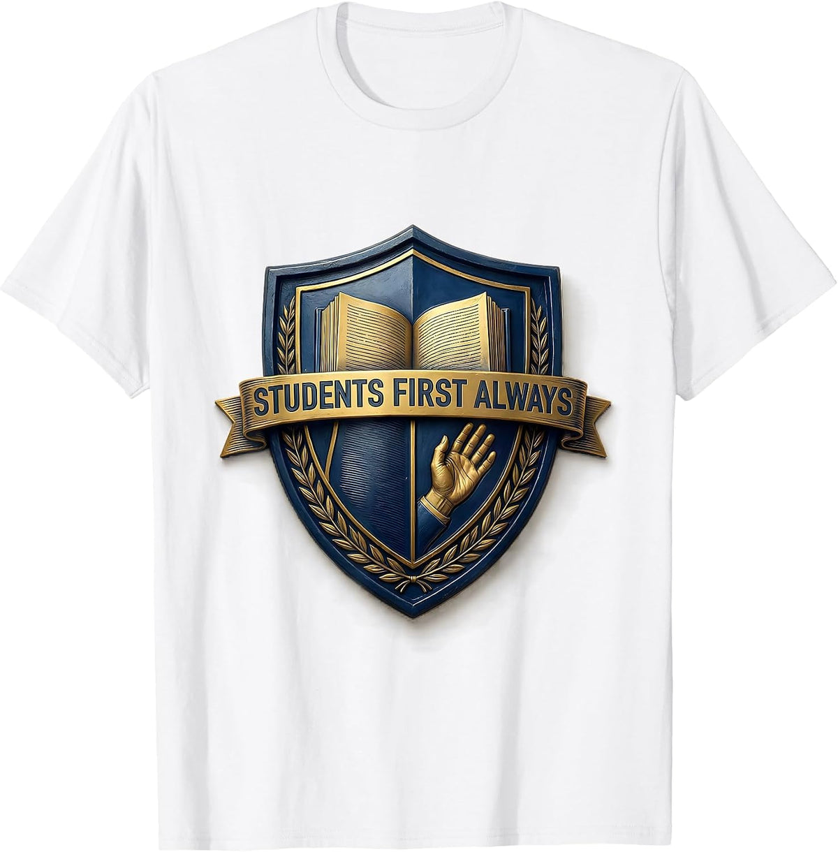 Men's Students First Always School Counselor Design T-Shirt - White