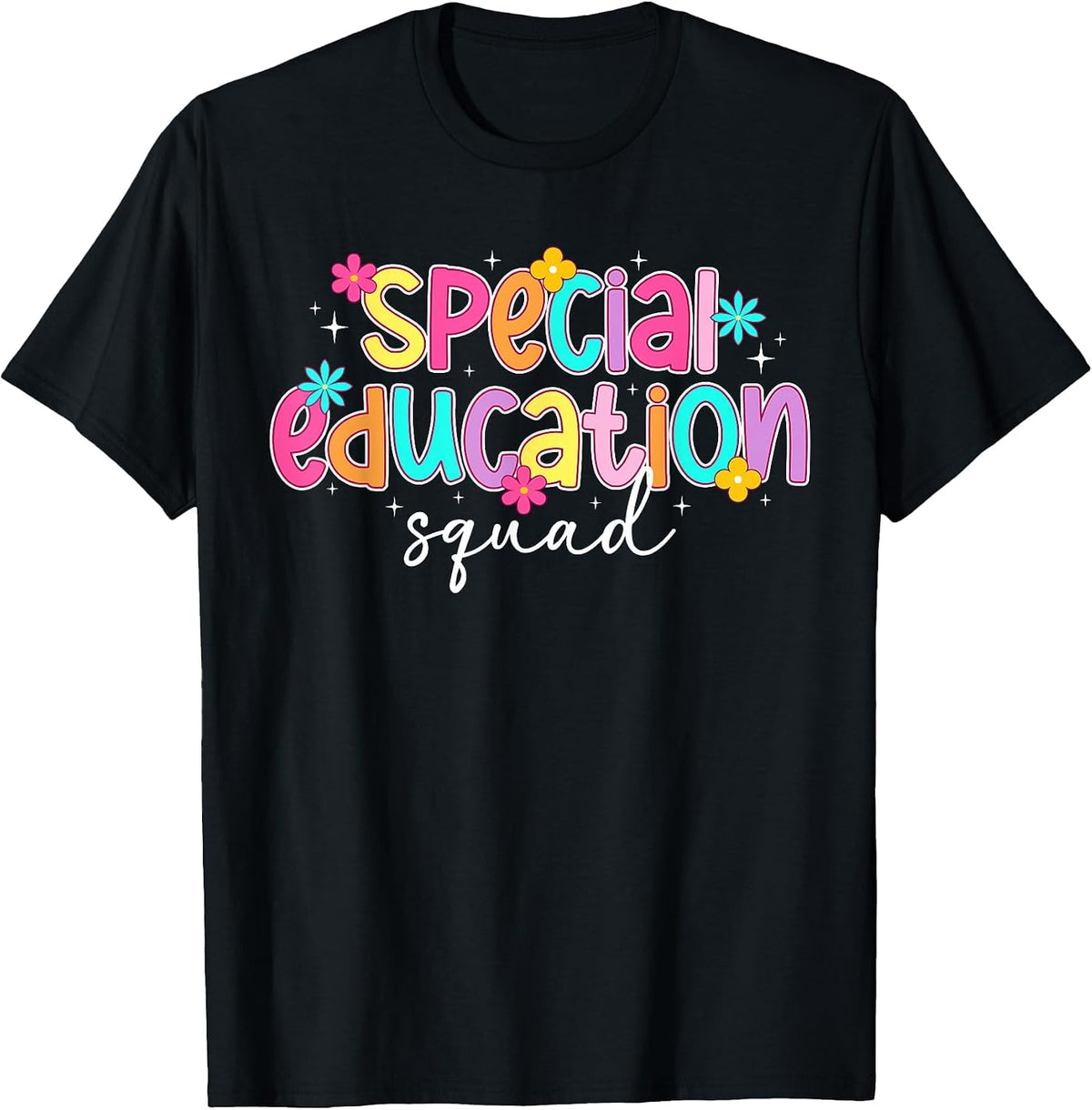 Special Education Squad SPED Teacher Team SPED Teaching Crew T-Shirt - Black
