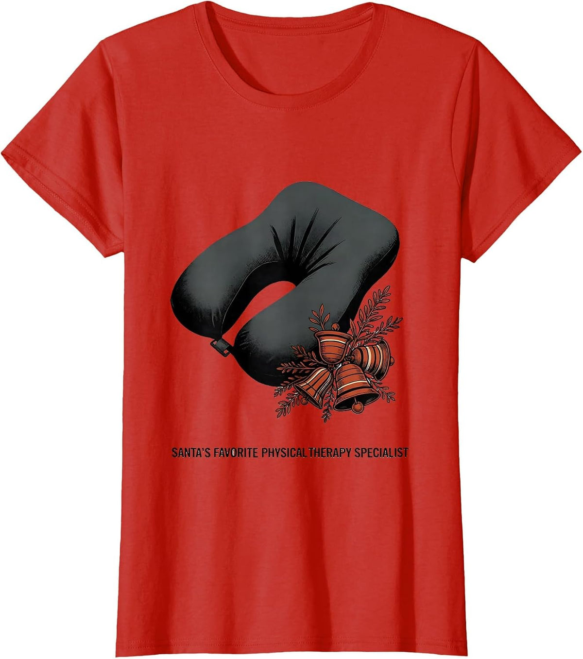 Santa's Favorite Physical Therapy Specialist PT T-Shirt - Red