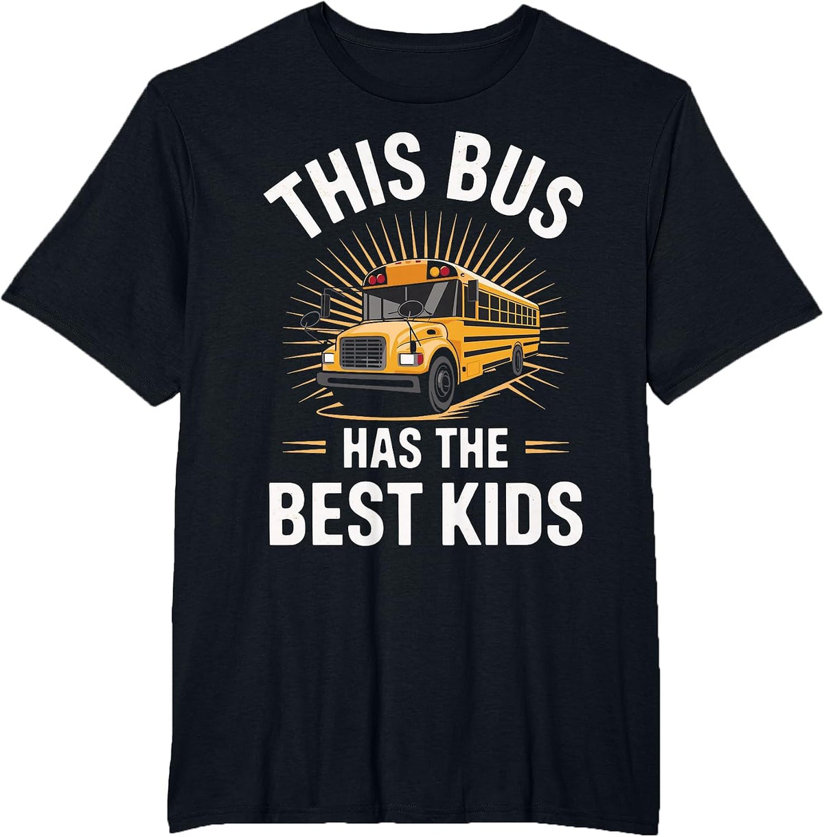 This Bus Has The Best Kids School Bus Driver T-Shirt - Black