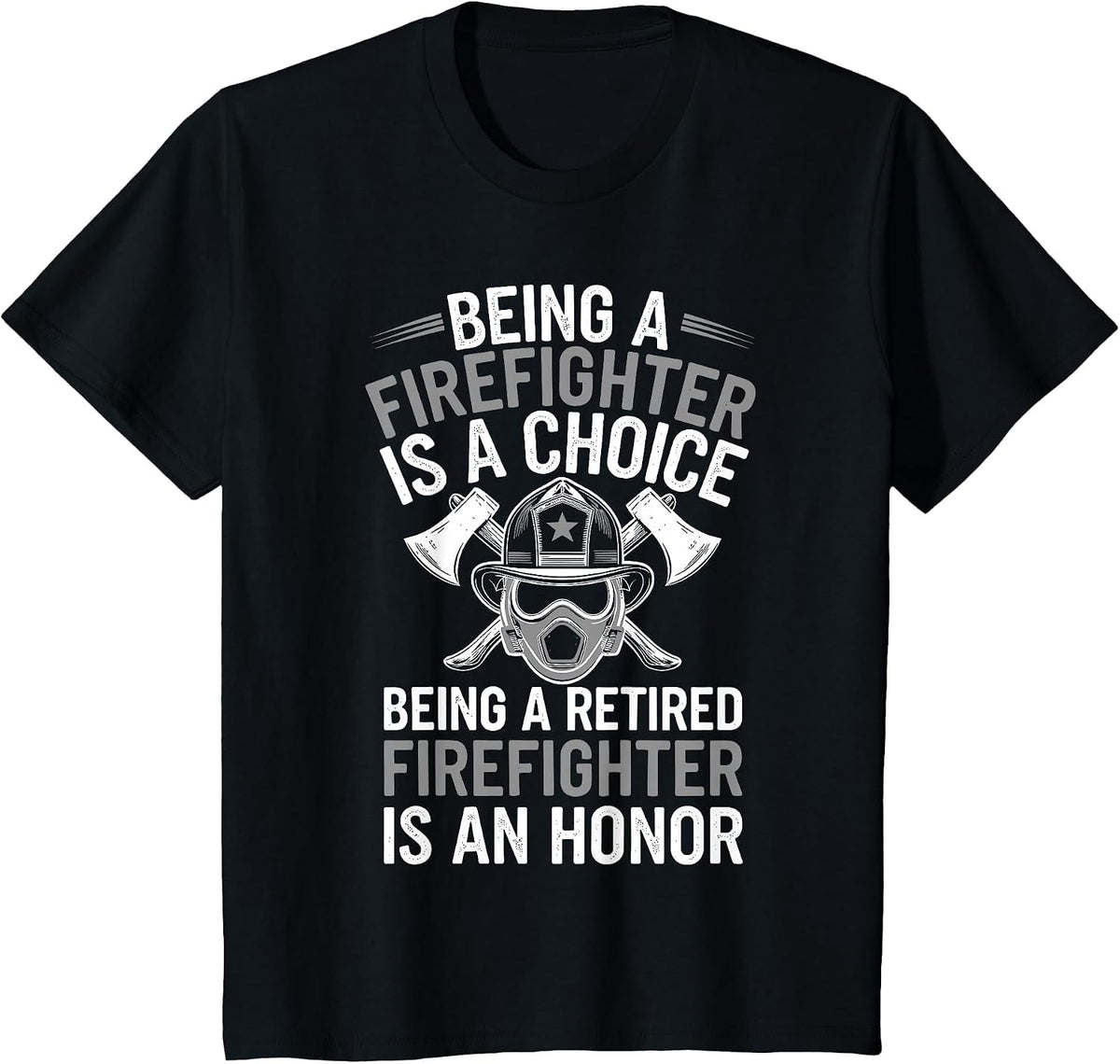 Cool Firefighter Design for Men Women Firemen Firefighter T-Shirt - Black