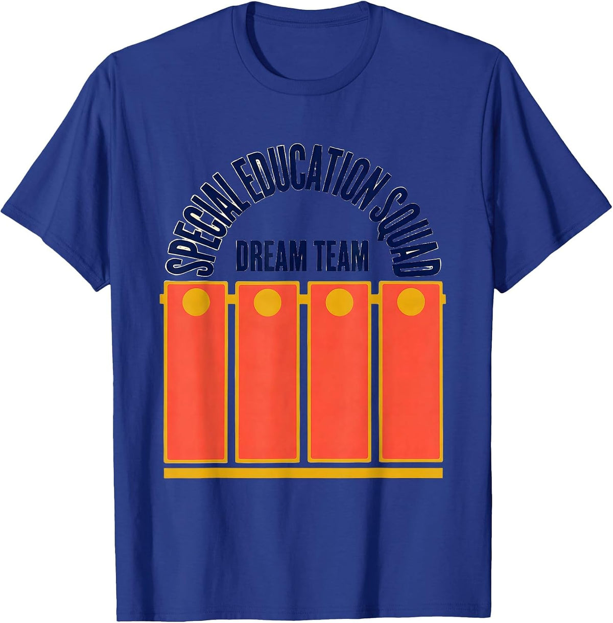 Men's Special Education Squad Dream Team Retro SPED Teacher T-Shirt - Royal Blue
