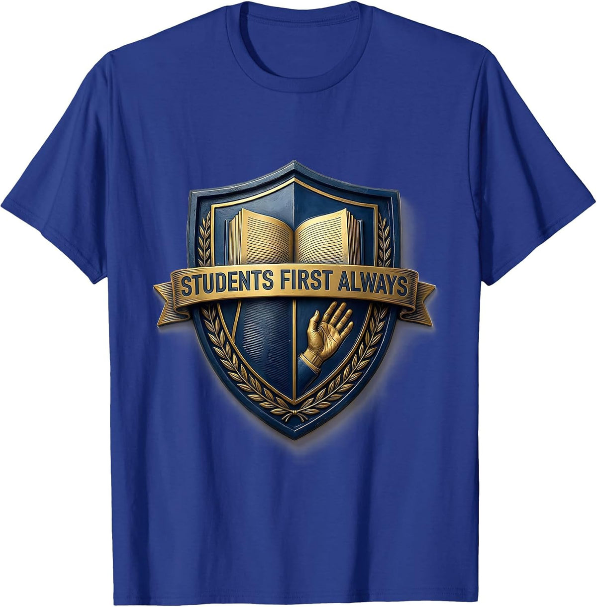 Men's Students First Always School Counselor Design T-Shirt - Royal Blue