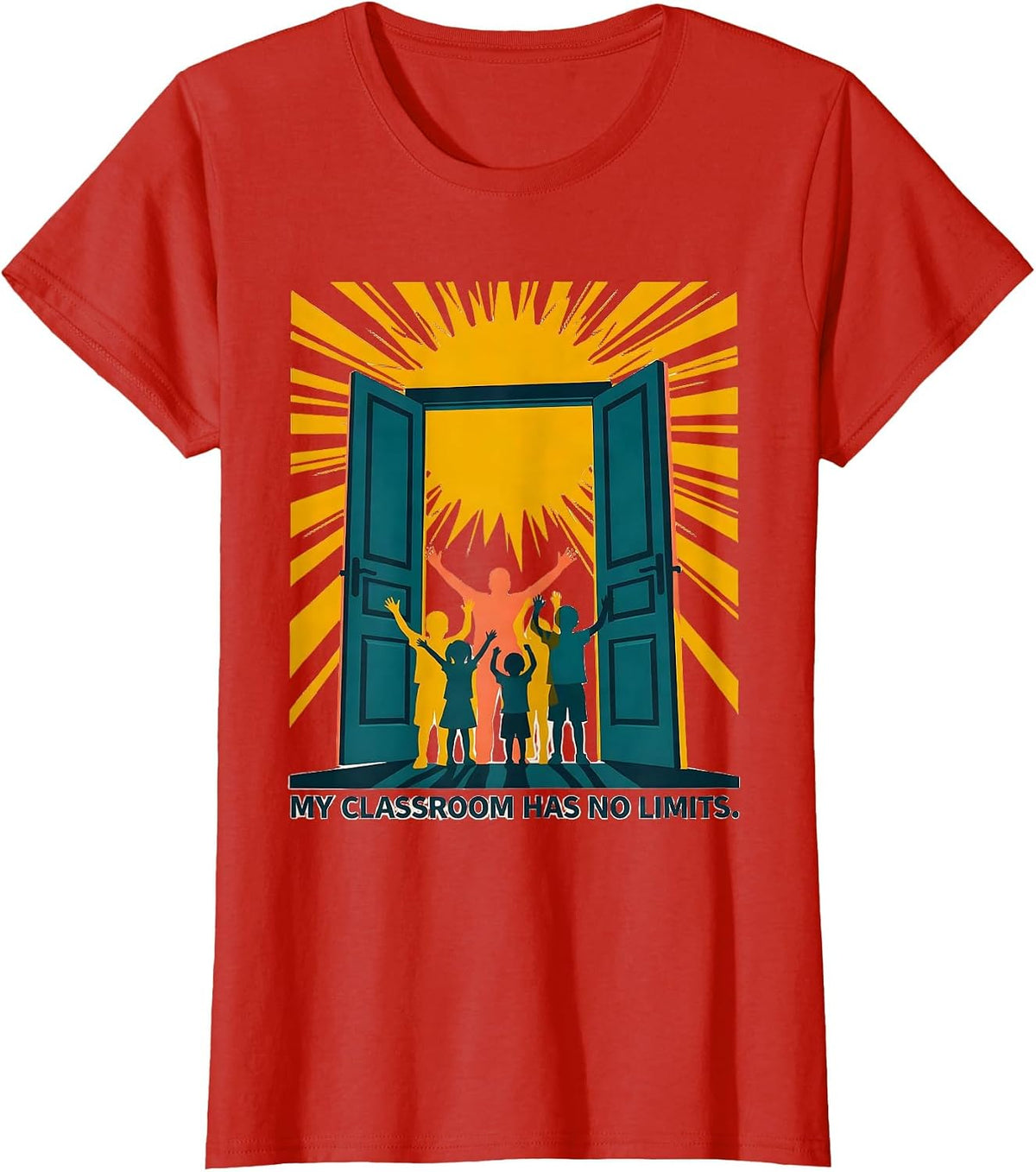 My Classroom Has No Limits Special Education Teacher T-Shirt - Red