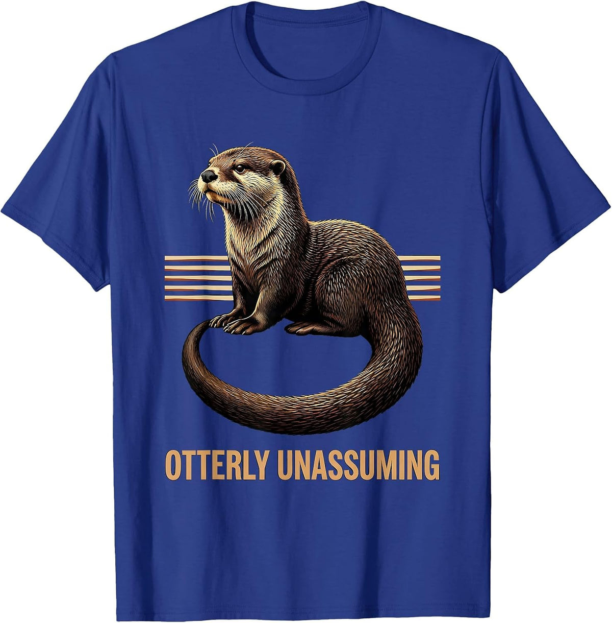 Otterly Unassuming Funny Otter Lover Gifts For Kids Teens T-Shirt - Royal Blue