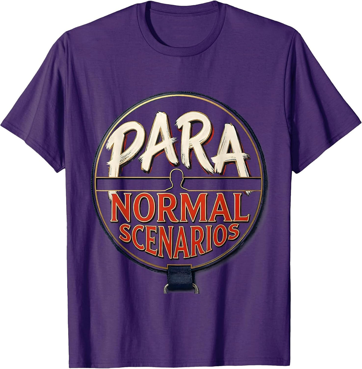 Men's Para Normal Scenarios Ghost Sped Teacher Halloween T-Shirt - Purple