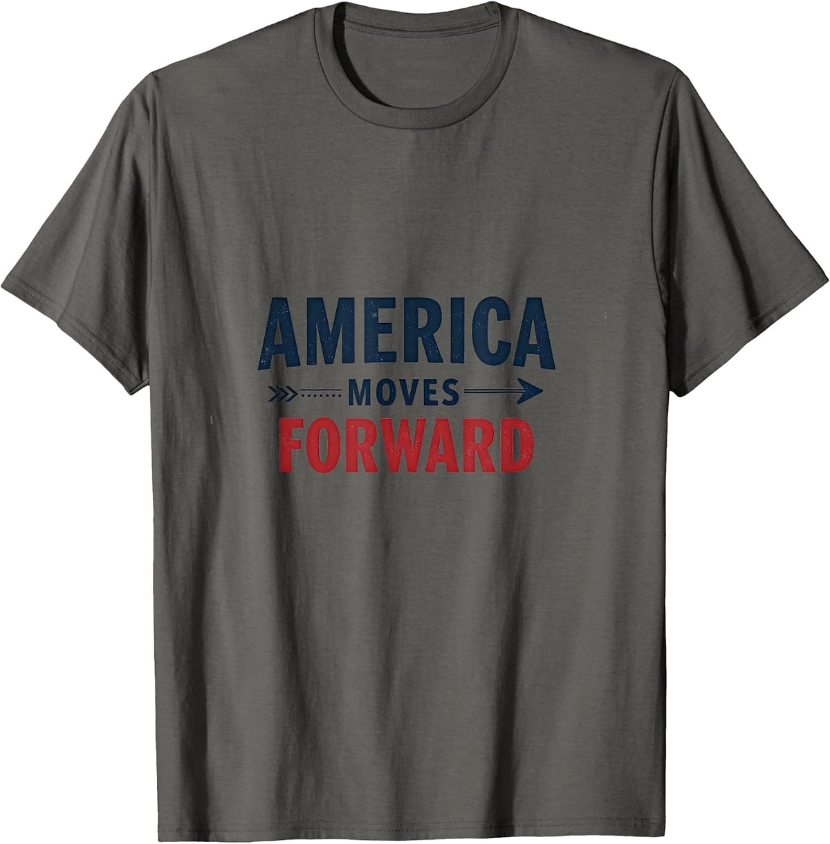 America Moves Forward Inauguration Design T-Shirt - Asphalt Grey