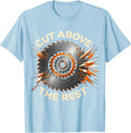 Men's Cut Above the Rest Labor Day Circular Saw Design T-Shirt - Baby Blue