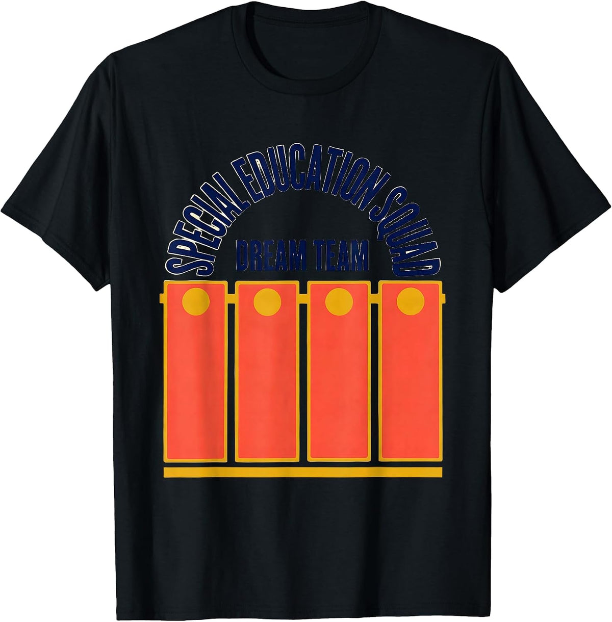 Men's Special Education Squad Dream Team Retro SPED Teacher T-Shirt - Black