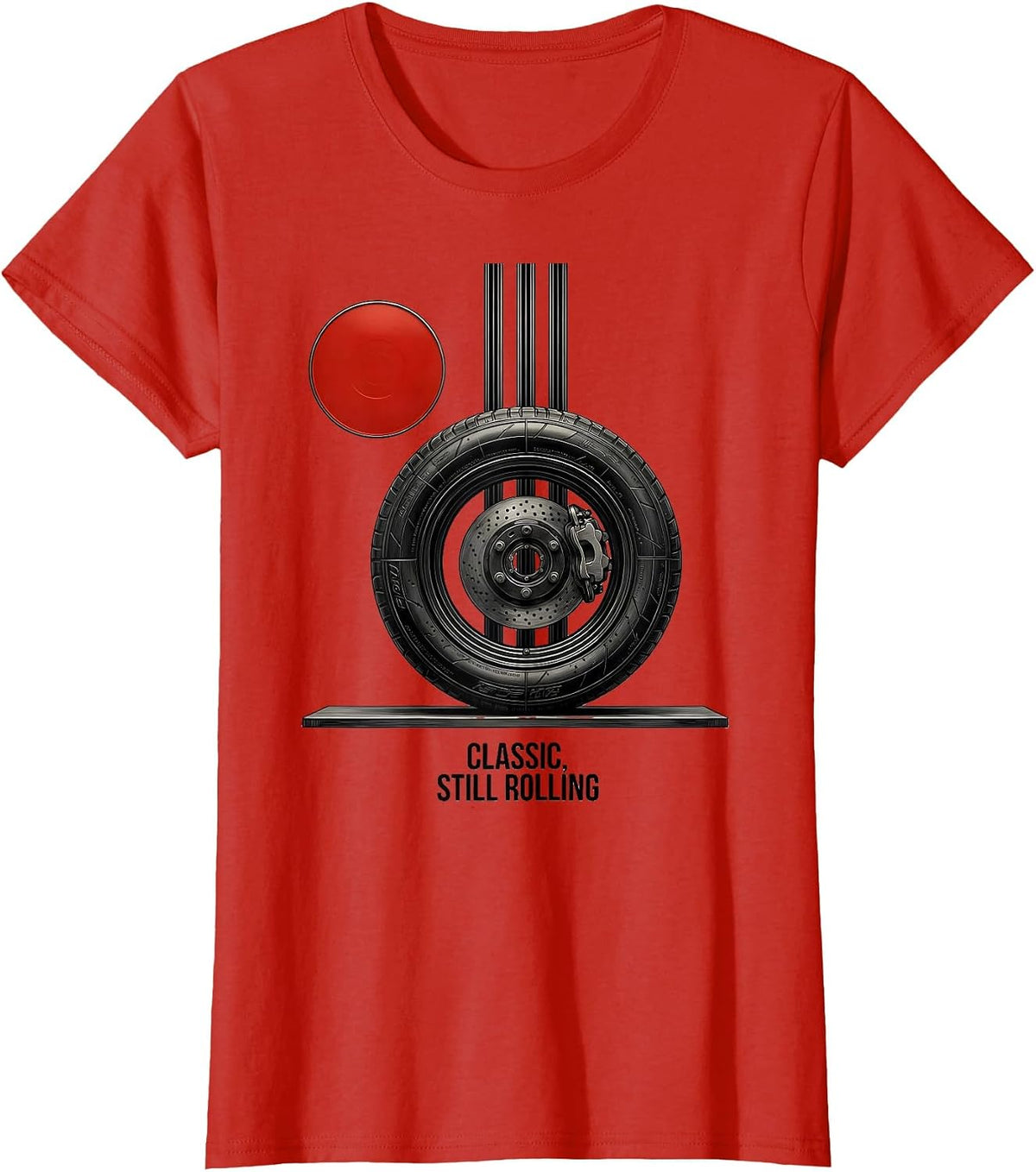 Women's Classic, Still Rolling Swiss International Vintage Muscle T-Shirt - Red