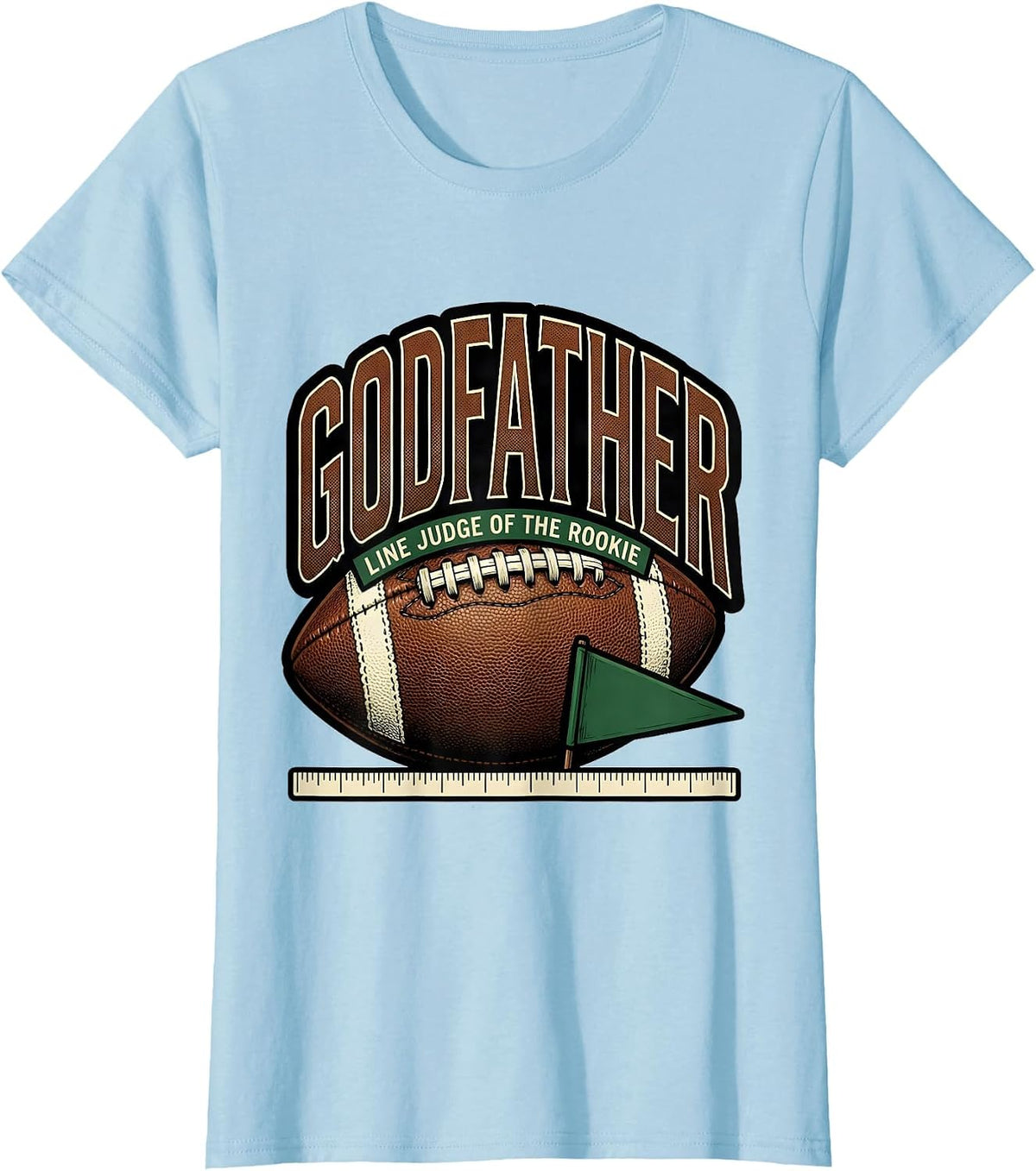 Godfather — Line Judge Of The Rookie First Birthday Boy T-Shirt - Baby Blue