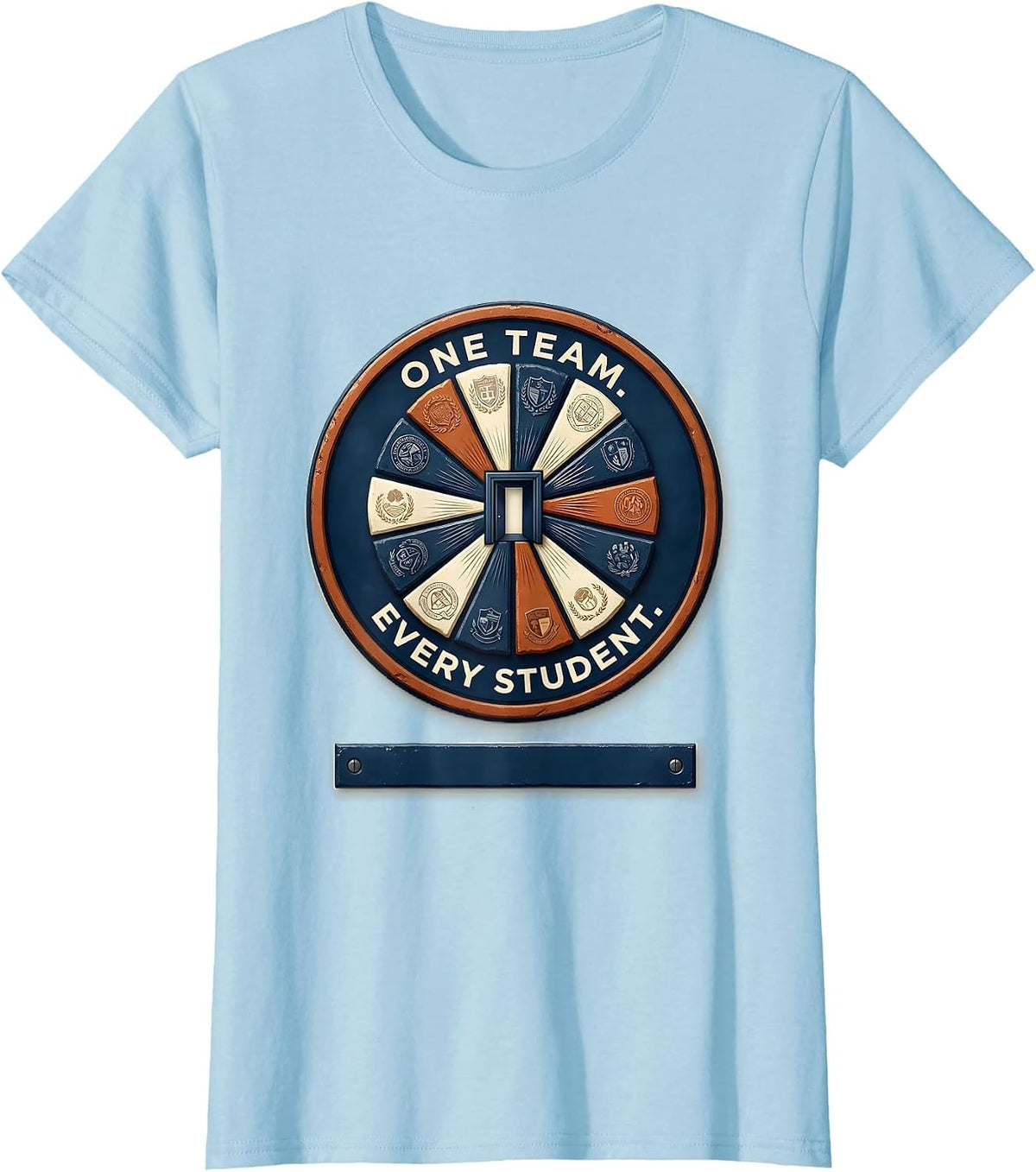 One Team Every Student Special Education Teacher Inclusion T-Shirt - Baby Blue