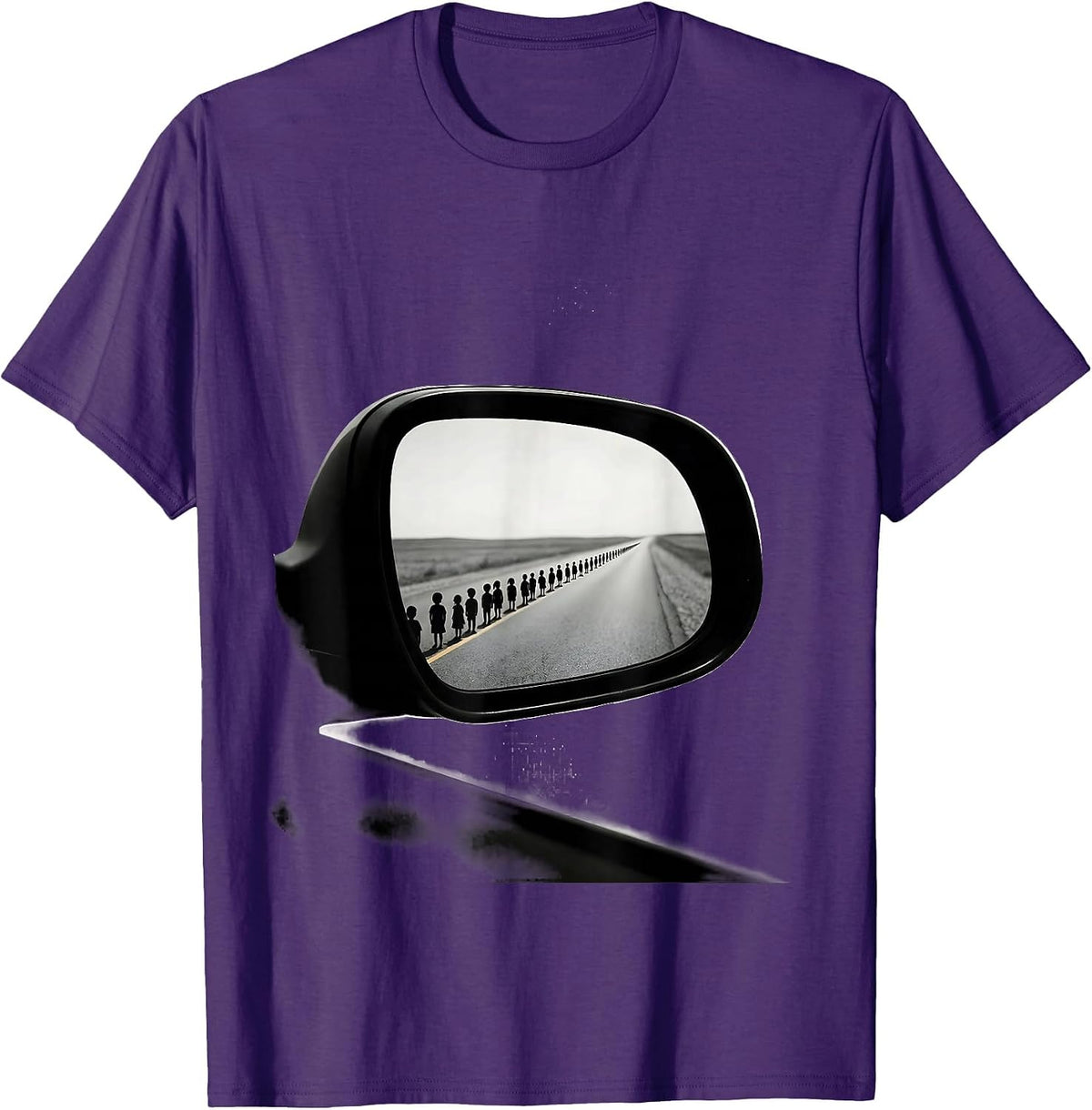 Men's School Bus Driver Minimalist Driver Humor T-Shirt - Purple