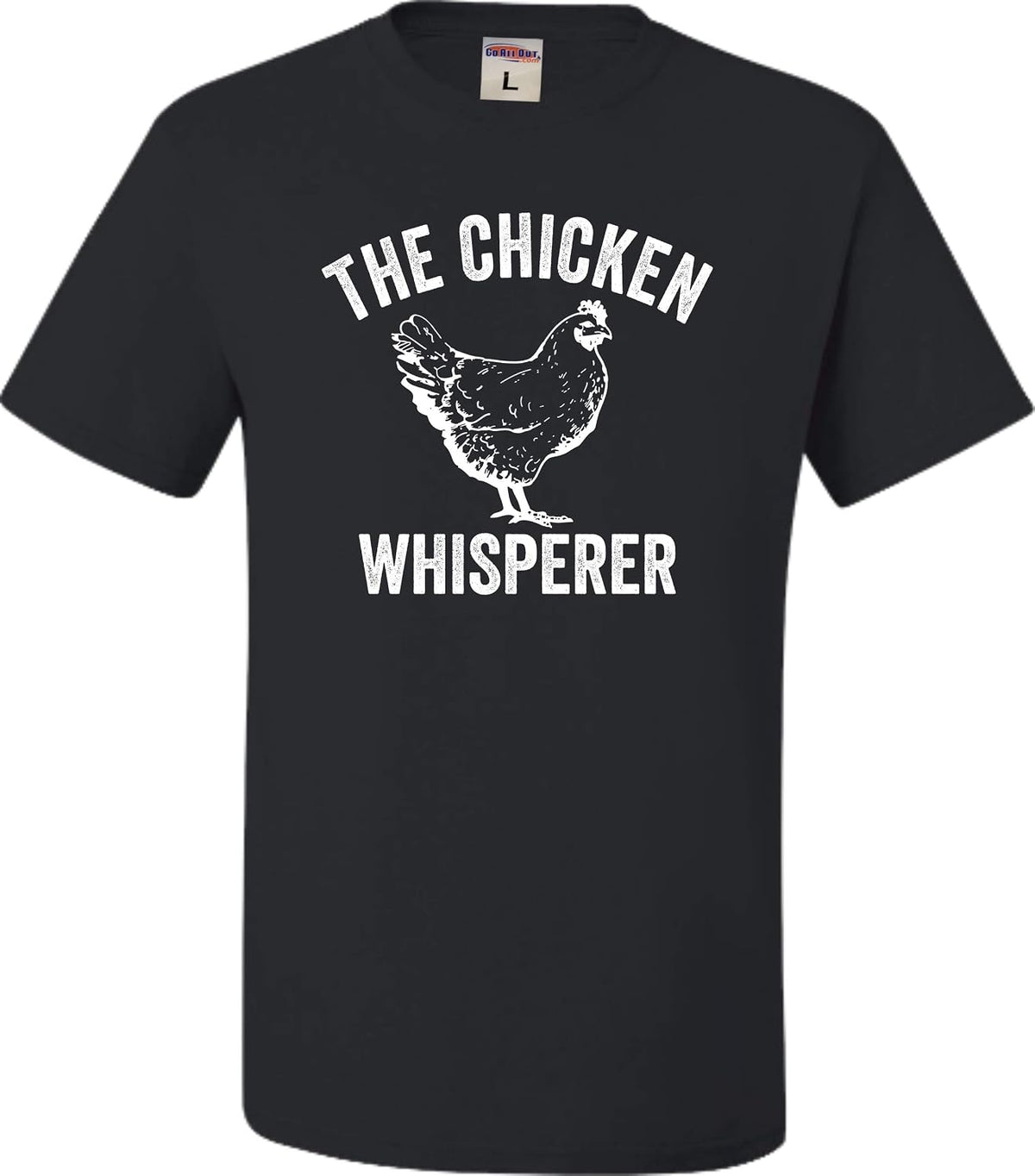 Go All Out Adult The Chicken Whisperer T-Shirt - Black