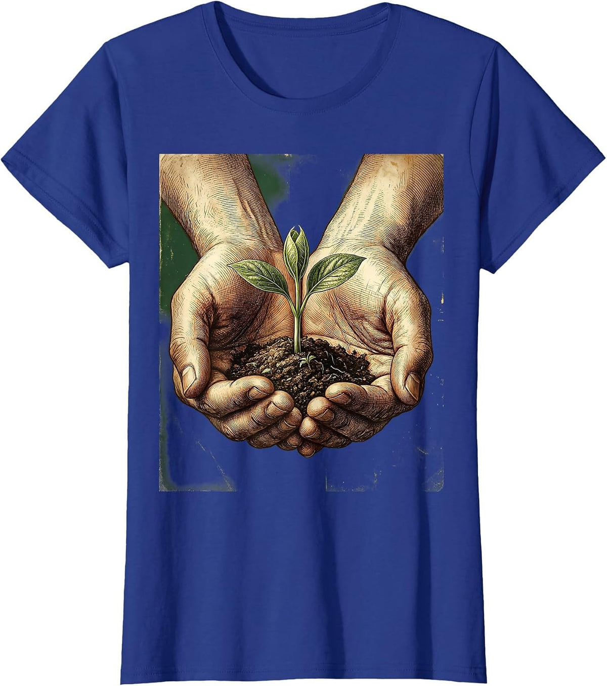 Women's School Counselor Nurturing Growth Graphic Design T-Shirt - Royal Blue