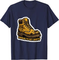 Proud To Get Dirty Blue Collar Worker Design T-Shirt - Navy Blue