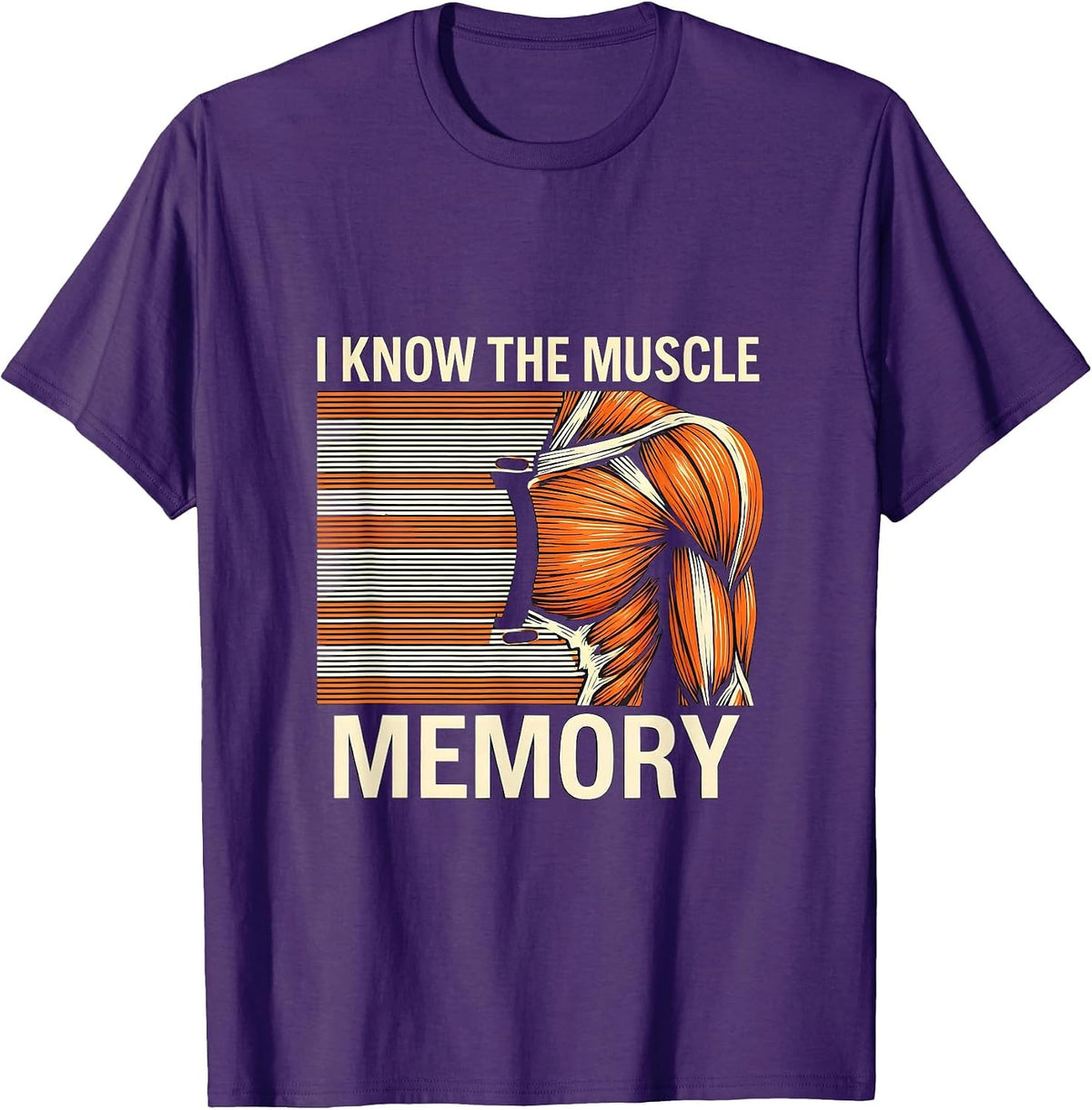 I Know The Muscle Memory Funny Chiropractor Physical T-Shirt - Purple