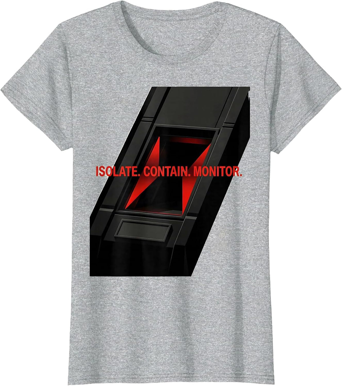 Isolate Contain Monitor Constructivist SCP Foundation T-Shirt - Heather Grey
