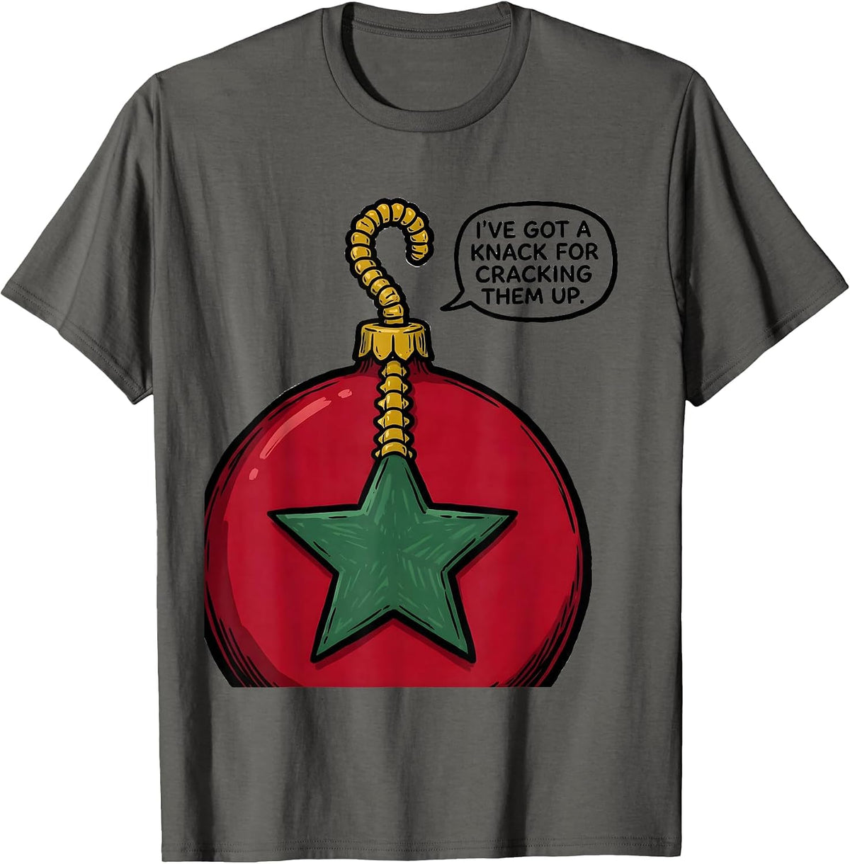 I've Got A Knack For Cracking Them Up Funny Chiropractor T-Shirt - Asphalt Grey