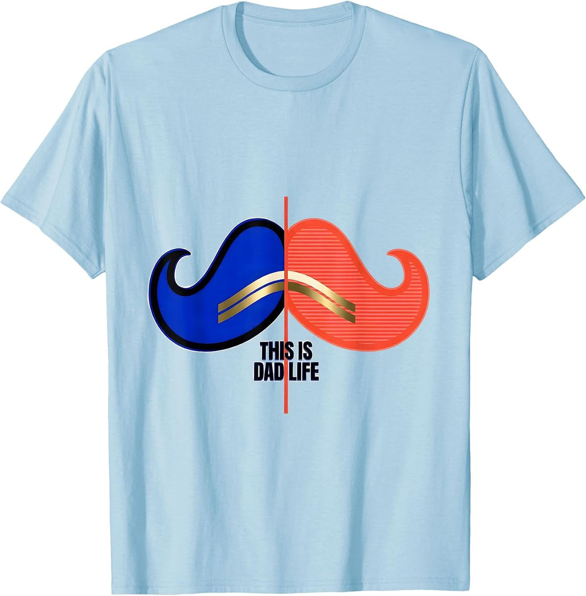 Men's This Is Dad Life Graphic Design T-Shirt - Baby Blue