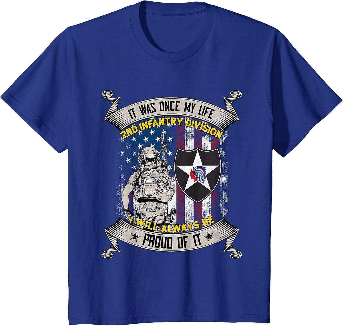2nd Infantry Division Veteran Camp Humphreys South Korea Tee T-Shirt - Royal Blue